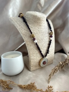 COLLIER GRENAT 2