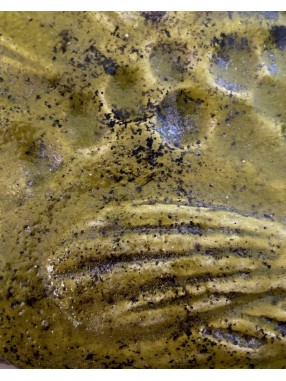 POISSON LUSTRE EN RAKU VERT