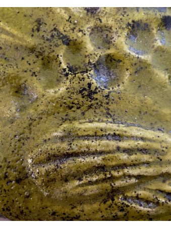 POISSON LUSTRE EN RAKU VERT