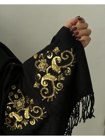 COFFRET ECHARPE BRODEE DORE