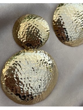 BOUCLES D'OREILLES DISQUE MARTELE