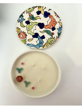 BOUGIE EN CERAMIQUE JASMIN NOIR