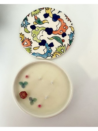 BOUGIE EN CERAMIQUE JASMIN NOIR