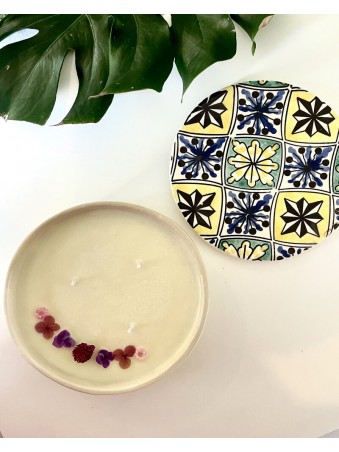 BOUGIE EN CERAMIQUE JASMIN NOIR