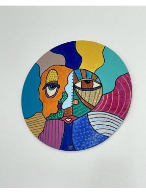 TABLEAU PORTRAIT  ABSTRAIT