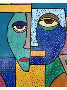 TABLEAU PORTRAIT ABSTRAIT 2