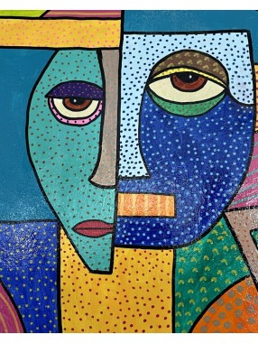 TABLEAU PORTRAIT ABSTRAIT