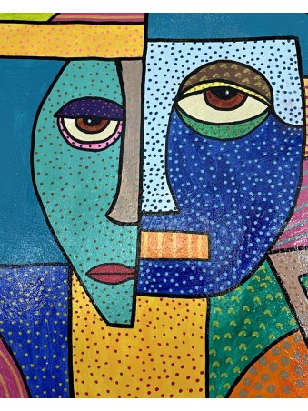 TABLEAU PORTRAIT ABSTRAIT