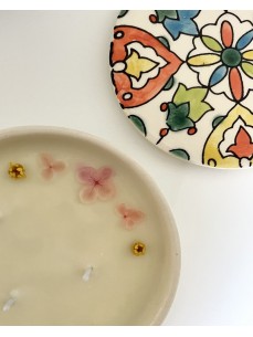 BOUGIE EN CERAMIQUE FLEUR DE LYS 2