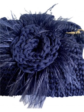 POCHETTE  FLEURE  BLUETTE