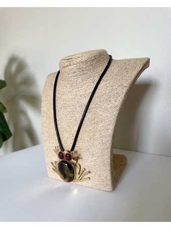 COLLIER CORDON GRENOUILLE