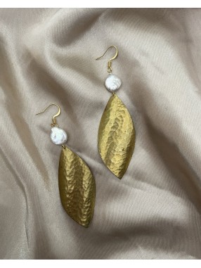 BOUCLES D'OREILLES FEUILLES