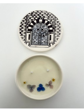 BOUGIE EN CERAMIQUE  JASMIN NOIR