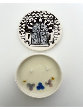 BOUGIE EN CERAMIQUE  JASMIN NOIR