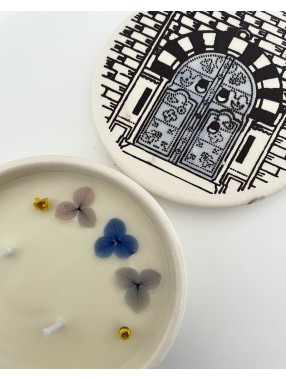 BOUGIE EN CERAMIQUE  JASMIN NOIR