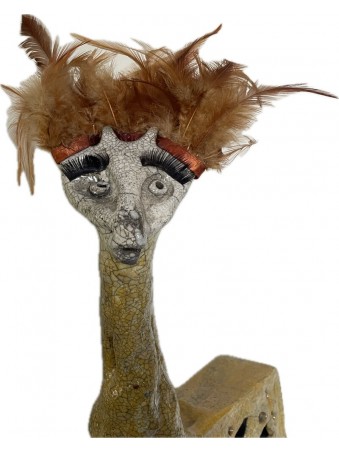 GIRAFE MOULIN ROUGE EN RAKU