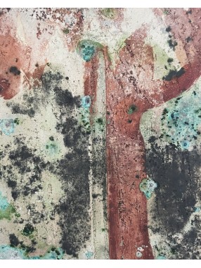 ELEPHANT PIT FIRING  EN RAKU