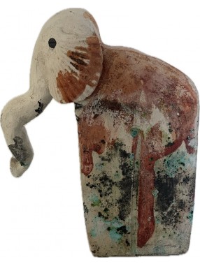 ELEPHANT PIT FIRING  EN RAKU