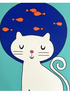 TABLEAU CHAT REVEUR 2