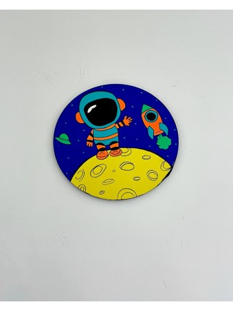 TABLEAU ROND ASTRONAUTE