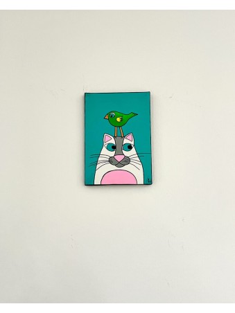 TABLEAU CHAT MOUSTACHES CLIPART