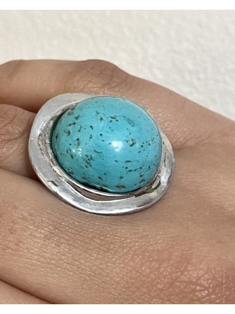 BAGUE ARGUA PIERRE TURQUOISE