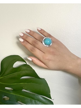 BAGUE ARGUA PIERRE TURQUOISE
