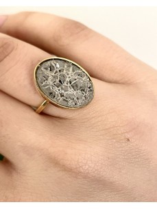 BAGUE QUARTZ GRISE 2