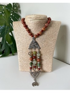 COLLIER TOUAREG JASPE