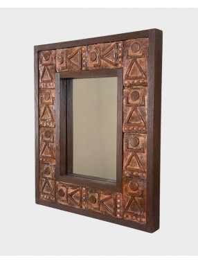 MIRROIR TANIT  EN RAKU