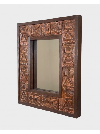 MIRROIR TANIT  EN RAKU