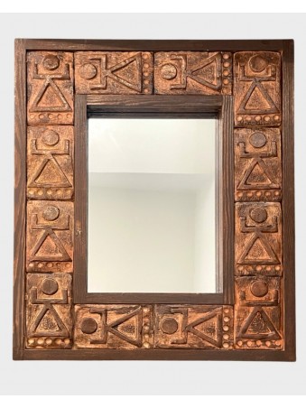 MIRROIR TANIT  EN RAKU