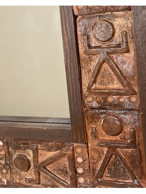 MIRROIR TANIT  EN RAKU