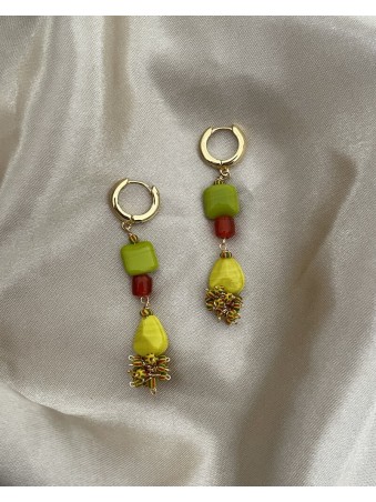 BOUCLES D'OREILLES FLAMME
