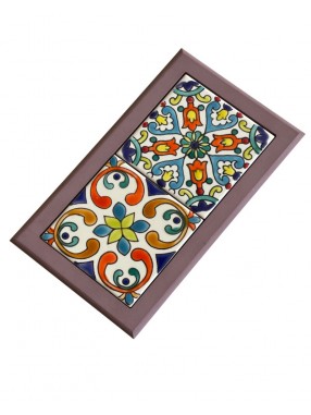 BOITE EN BOIS ET CERAMIQUE