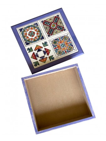 BOITE EN BOIS ET CERAMIQUE