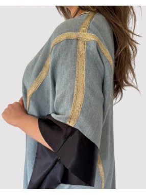 ROBE PONCHO COURTE