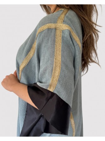 ROBE PONCHO COURTE