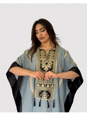 ROBE PONCHO COURTE