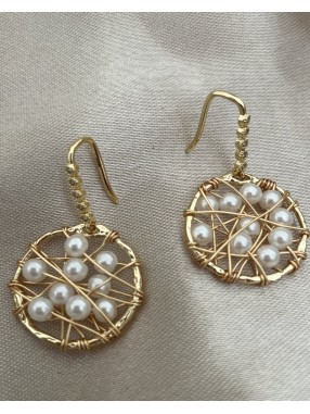 BOUCLES D'OREILLES ARAIGNÉE RONDES