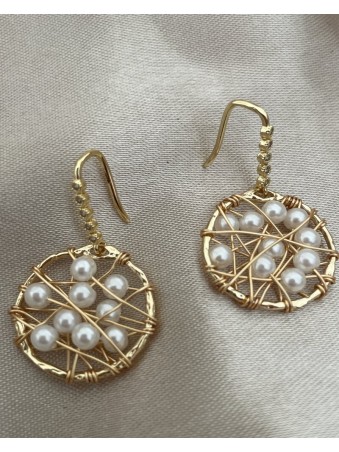 BOUCLES D'OREILLES ARAIGNÉE RONDES