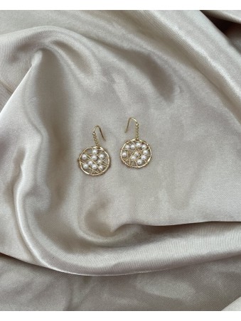 BOUCLES D'OREILLES ARAIGNÉE RONDES