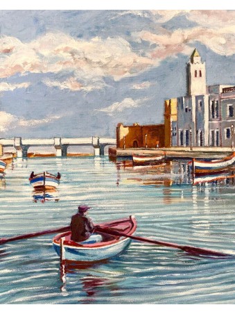TABLEAU VIEUX PORT BIZERTE