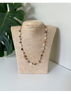 COLLIER PERLES D'OR