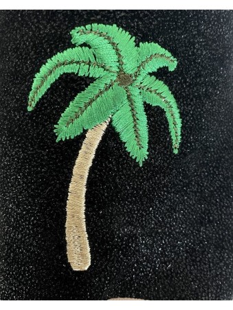 MULES PALMIER NOIR PAILLETES