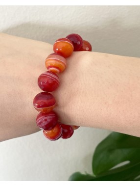 BRACELET BOULE AGATE