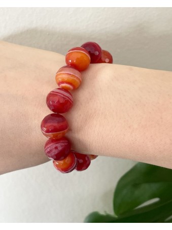 BRACELET BOULE AGATE