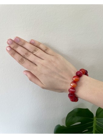 BRACELET BOULE AGATE