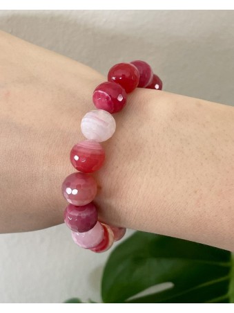 BRACELET BOULE AGATE