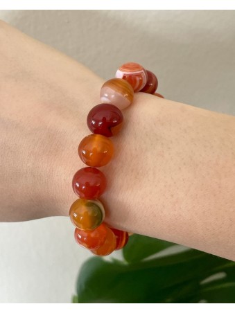 BRACELET BOULE AGATE
